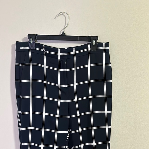 J Crew Navy Checkered Women's Pants - Picture 3 of 5